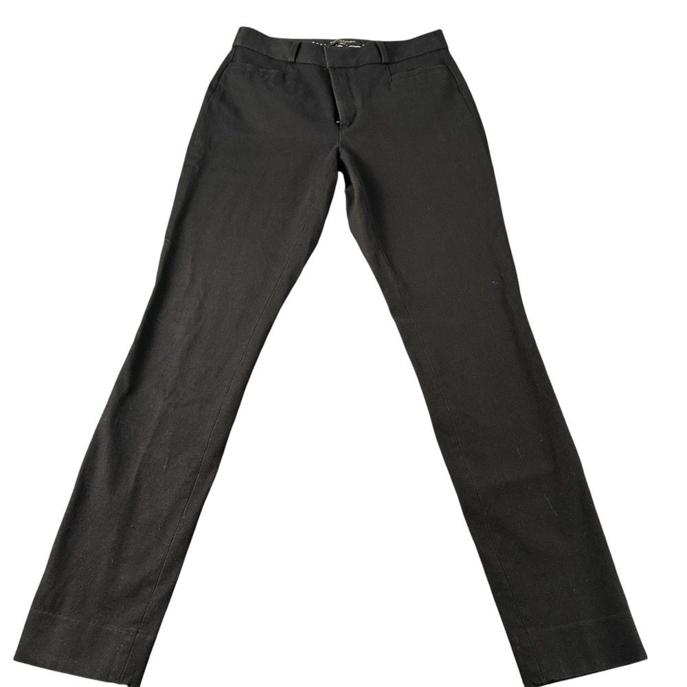 Banana Republic Sloan Pants Black Womens 2L Slim Fit Stretch Cotton Workwear 801
